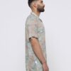 Camisa en chalis gris aves