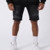 Shorts negro rasgados