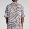 Camisa manga corta oversize gris print