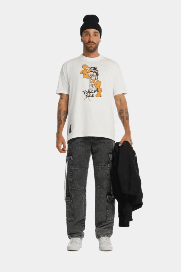 87422-2 Camiseta marfil ilustración
