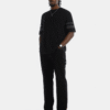 Camiseta oversize negro tejido