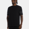 Camiseta oversize negro tejido