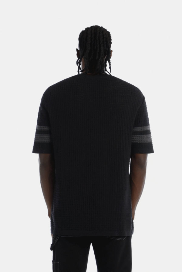 Camiseta oversize negro tejido