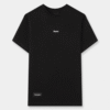 Camiseta regular negro texto