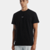 Camiseta regular negro texto