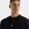 Camiseta regular negro texto