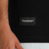 Camiseta regular negro texto