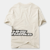Camiseta overzise beige ilustración