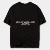 Camiseta Oversize negro ilustración oso