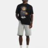 Camiseta Oversize negro ilustración oso