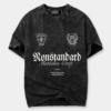 Camiseta oversize negro  lavandería