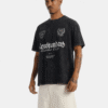 Camiseta oversize negro  lavandería