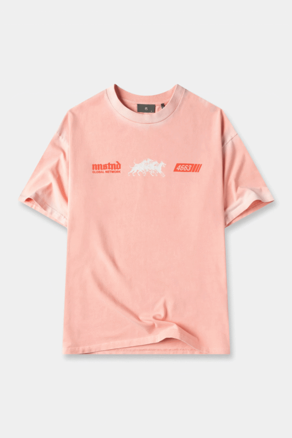 Camiseta Oversize Rosado Lavandería