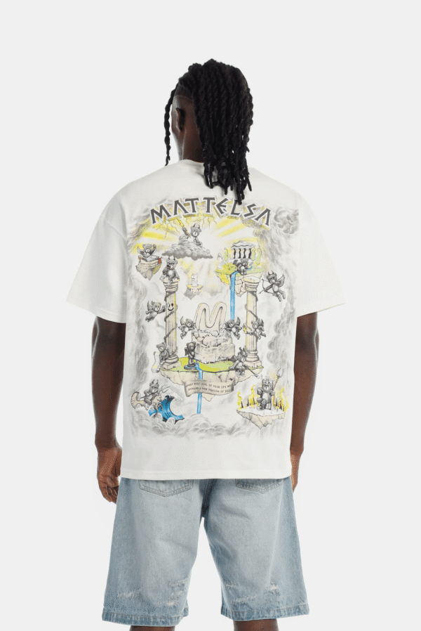 94487-6 Camiseta oversize marfil ilustración