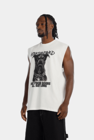 Camiseta sin mangas blanco ilustración