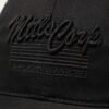 Gorra negro texto bordado