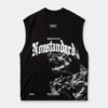 Camiseta sin mangas negro ilustración