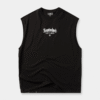 Camiseta sin mangas negro ilustración
