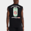 Camiseta sin  mangas negro ilustración