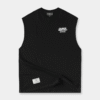 Camiseta sin  mangas negro ilustración