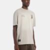 Camiseta oversize marfil lavanderia oso