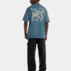 91489-4 Camiseta oversize azul ilustración bordados
