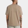 91583-6 Camiseta oversize café texto relieve
