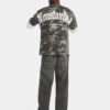 87520-3 Camiseta overzise verde camuflaje