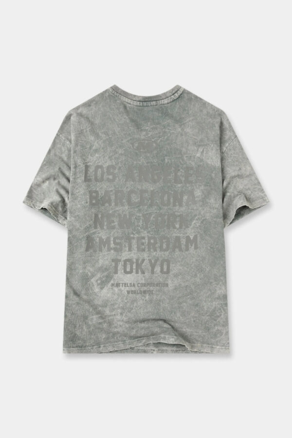 92600-2 Camiseta oversize gris lavandería