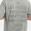 92600-3 Camiseta oversize gris lavandería