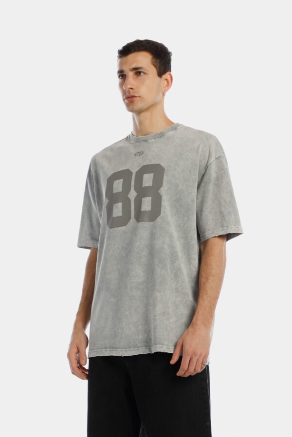 92600-4 Camiseta oversize gris lavandería