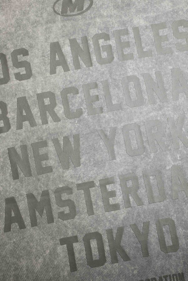 92600-6 Camiseta oversize gris lavandería