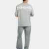 Camiseta overzise celeste texto