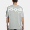 Camiseta overzise celeste texto
